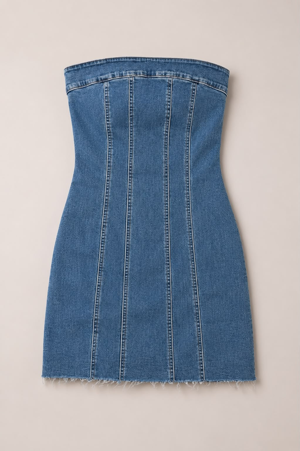 שמלת ג׳ינס סטרפלס – 101 Brand Jeans