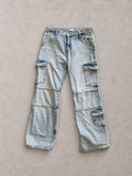 ג׳ינס קרגו בהיר Zara