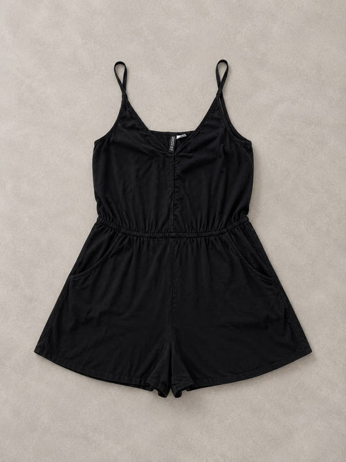 אוברול קצר שחור עם כתפיות H&M Divided